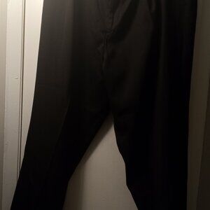 Men's black slacks Repp Ltd 52/30 cuff hem side & back pockets belt sloop